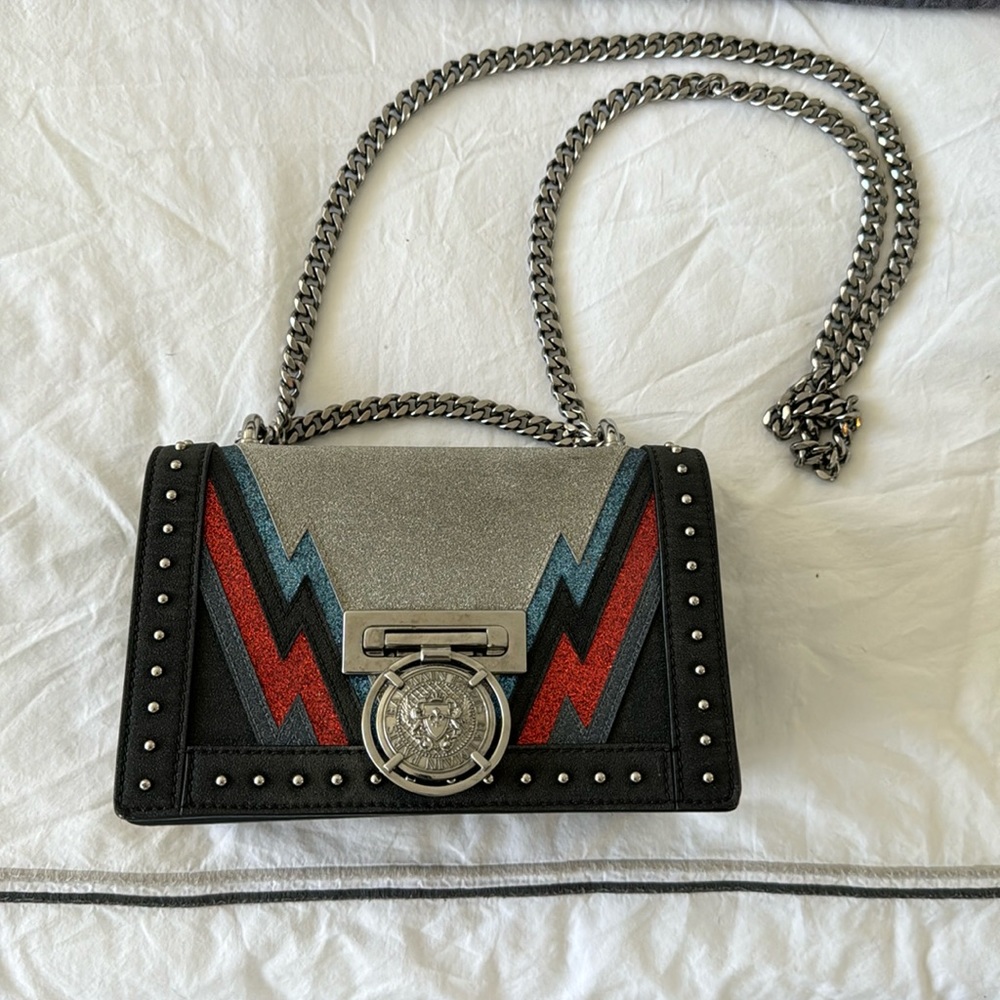 BALMAIN LIMITED EDITION GLITTER BAG.